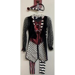 Spirit Halloween Girls Large Harley Quinn Misfits Halloween Costume! A6077